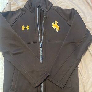 Under Armour Black Jacket with Yellow Wyoming Print